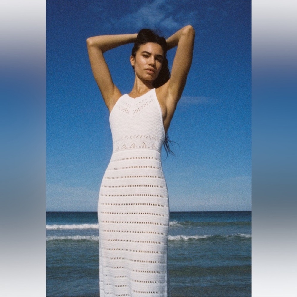 Zara Maxi Crochet Dress